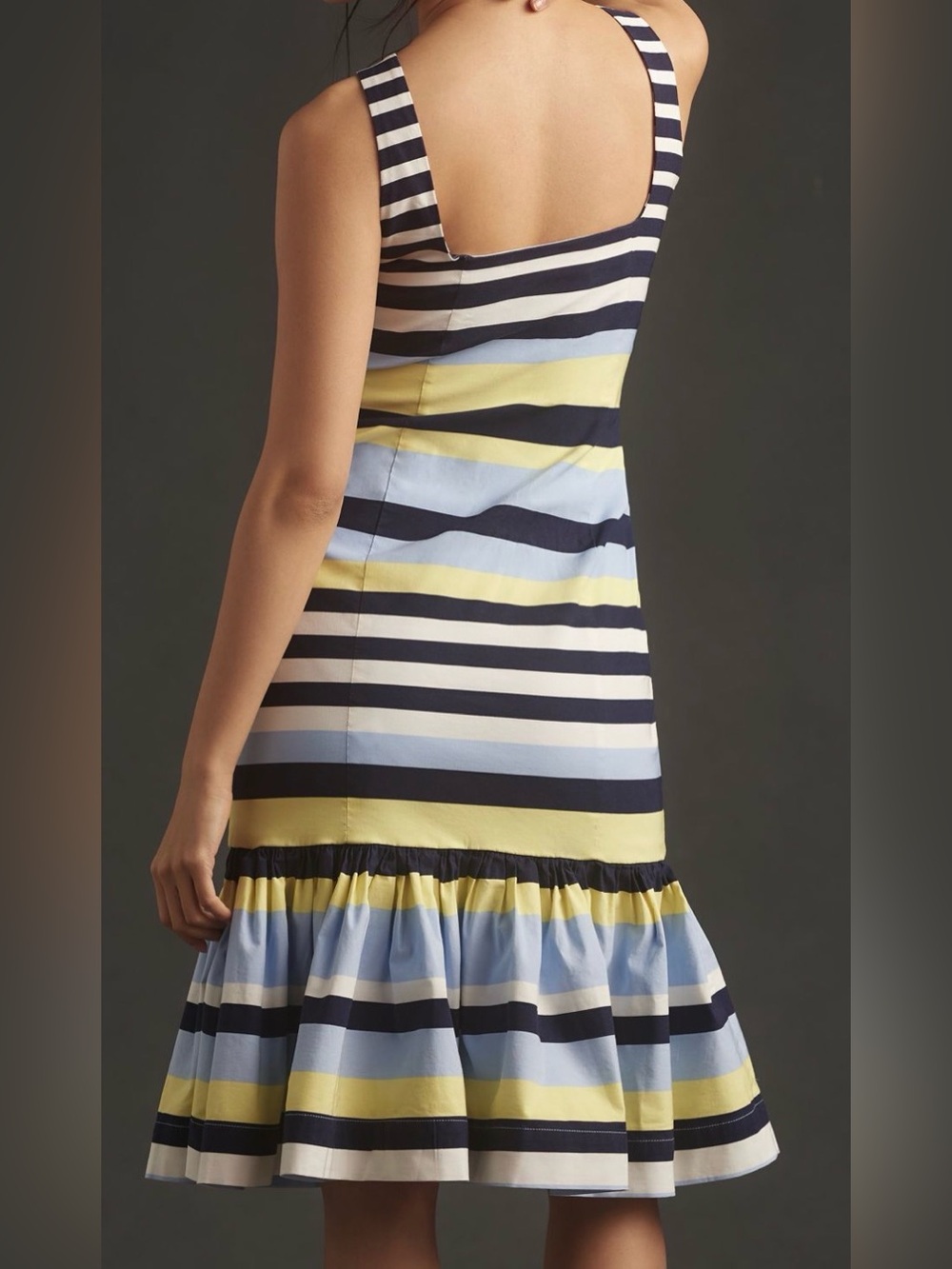 Anthropologie Maeve NWT Sleeveless Square Neck Midi Dress - Picture 2 of 8